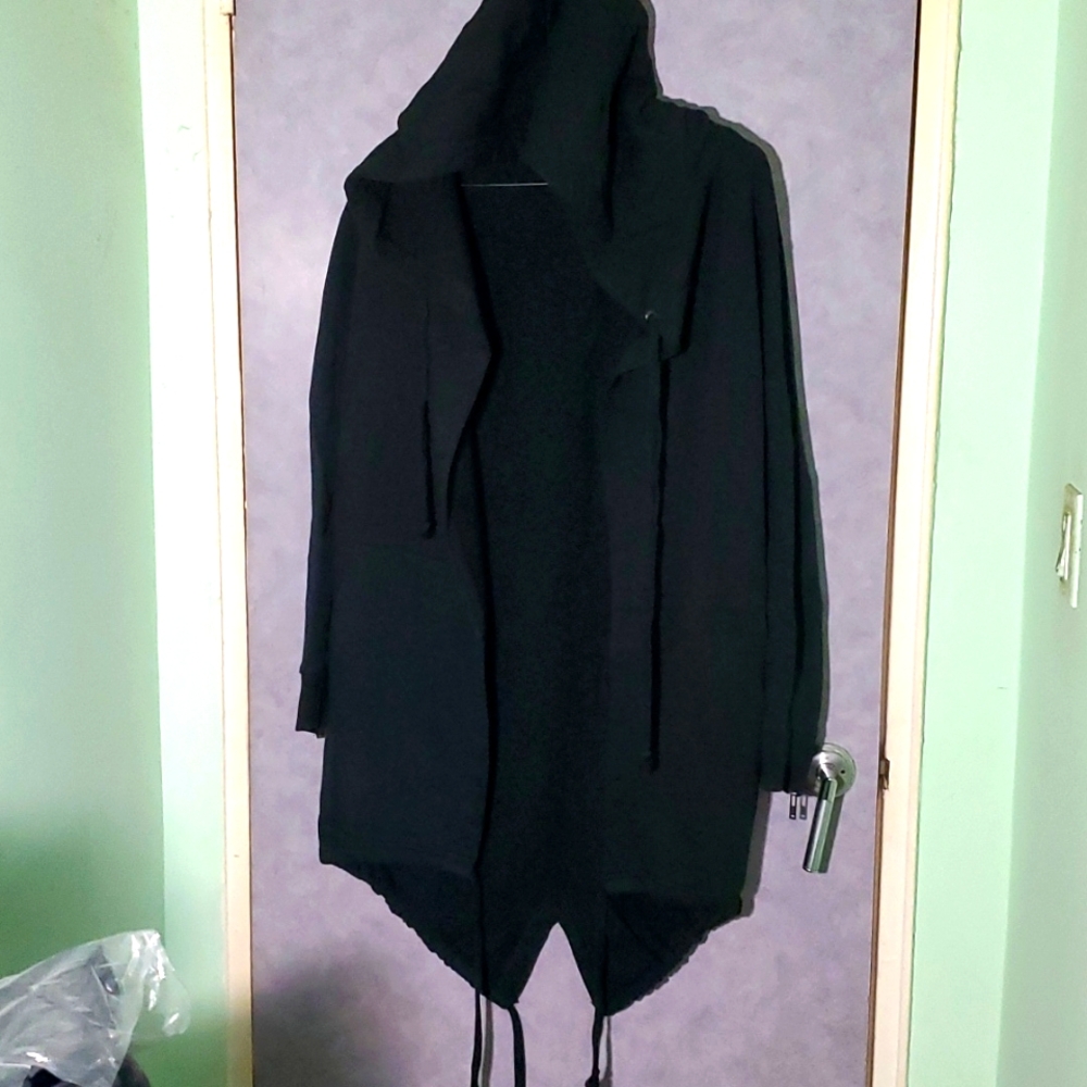 Zara man hooded cape cardigan